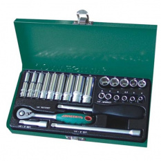 Набор головок торцевых Jonnesway S04H2125S 1/4"DR, 4-13 мм, 25 предметов