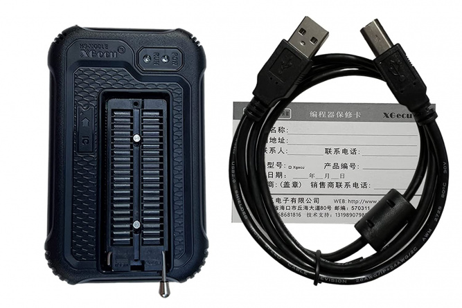 Программатор XGecu T48 TL866-3G + 22 адаптера