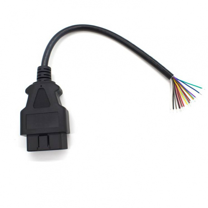 Штекер OBD2 (папа) с проводом