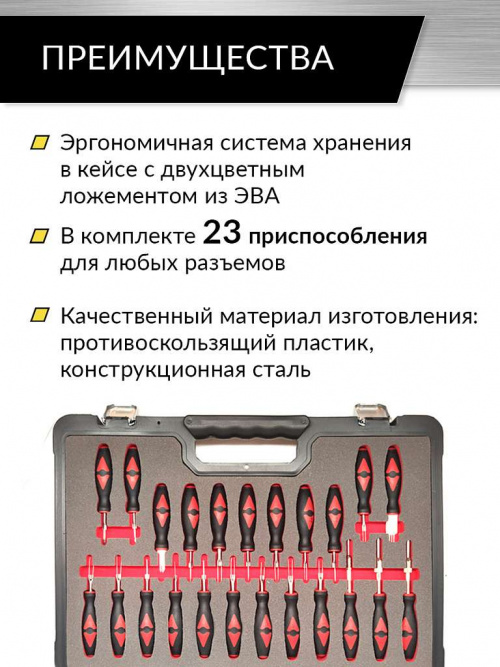 Набор для разъединения электроконтактов 23 предмета Car-Tool