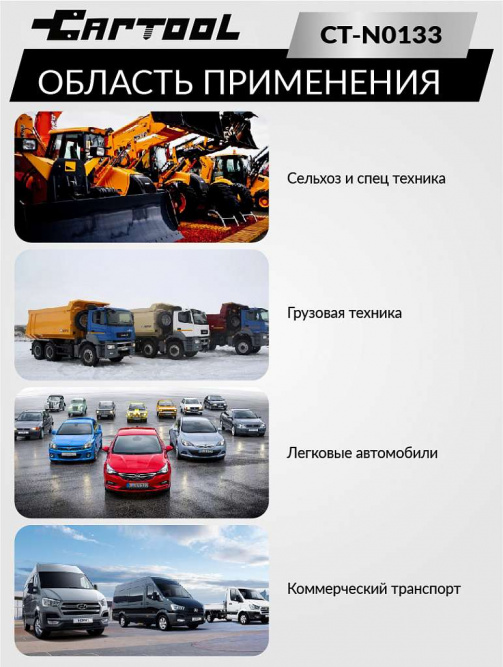 Набор для проверки герметичности системы охлаждения 28 предметов Car-Tool